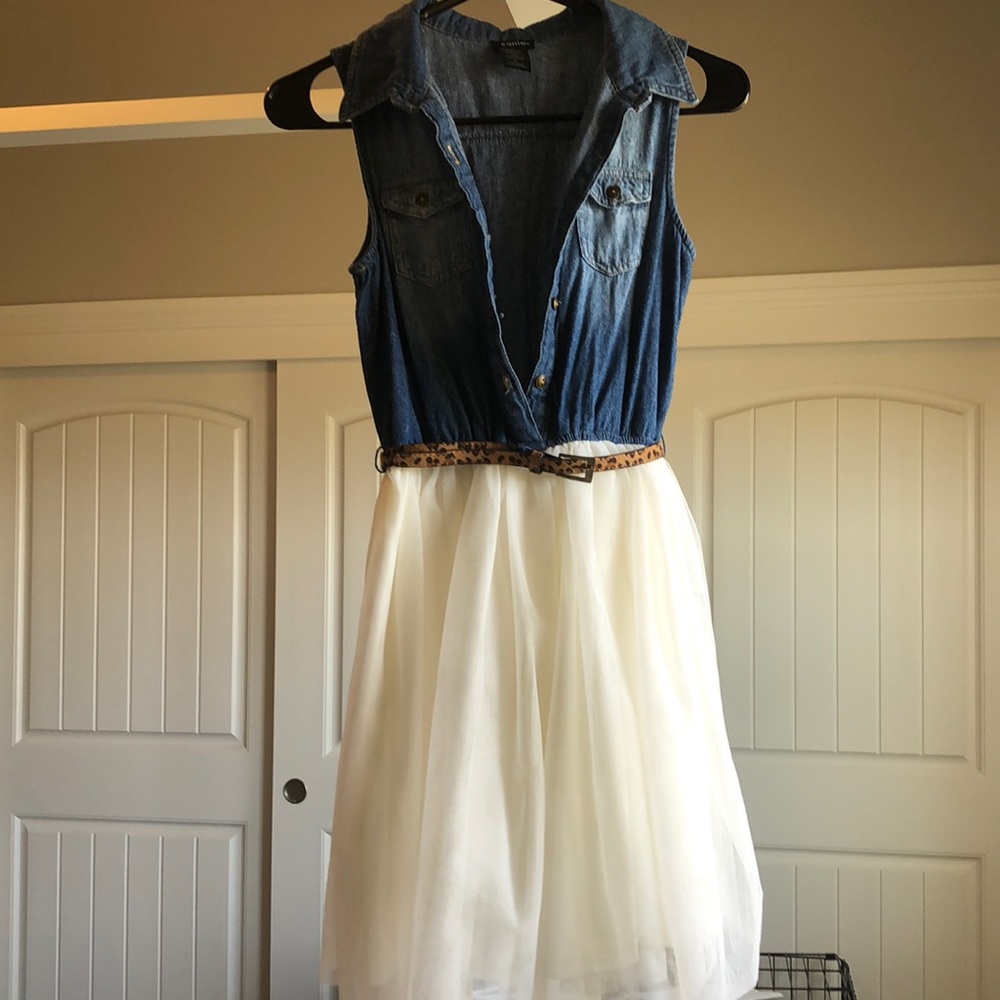 kids dress with belt